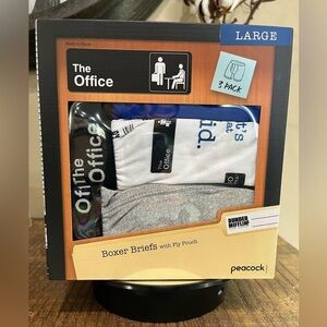 The Office Boxer Briefs 3-Pack, Large, new!